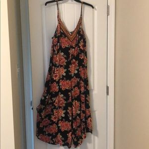 Floral cropped jumpsuit